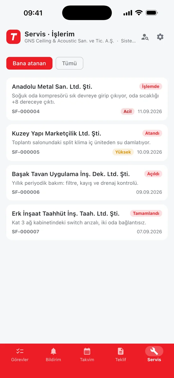 VectONN Team: Servis işleri